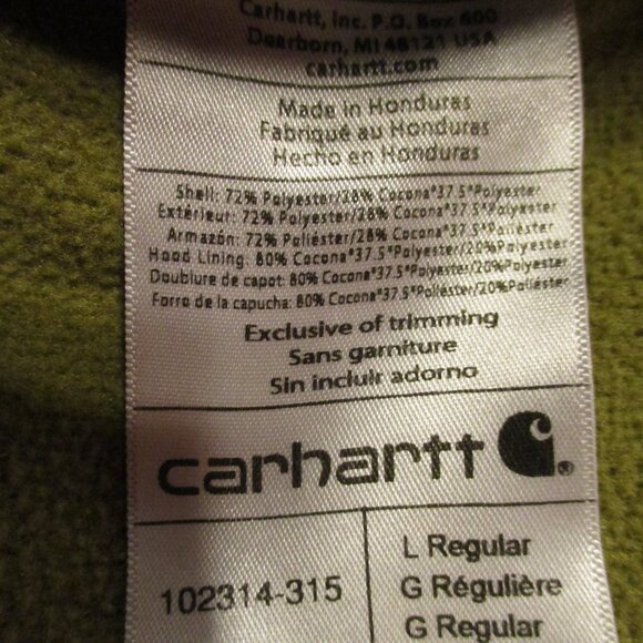 Carhartt Men Large Gray Black Graphic Long Sleeve Pullover Hoodie - Picture 11 of 11